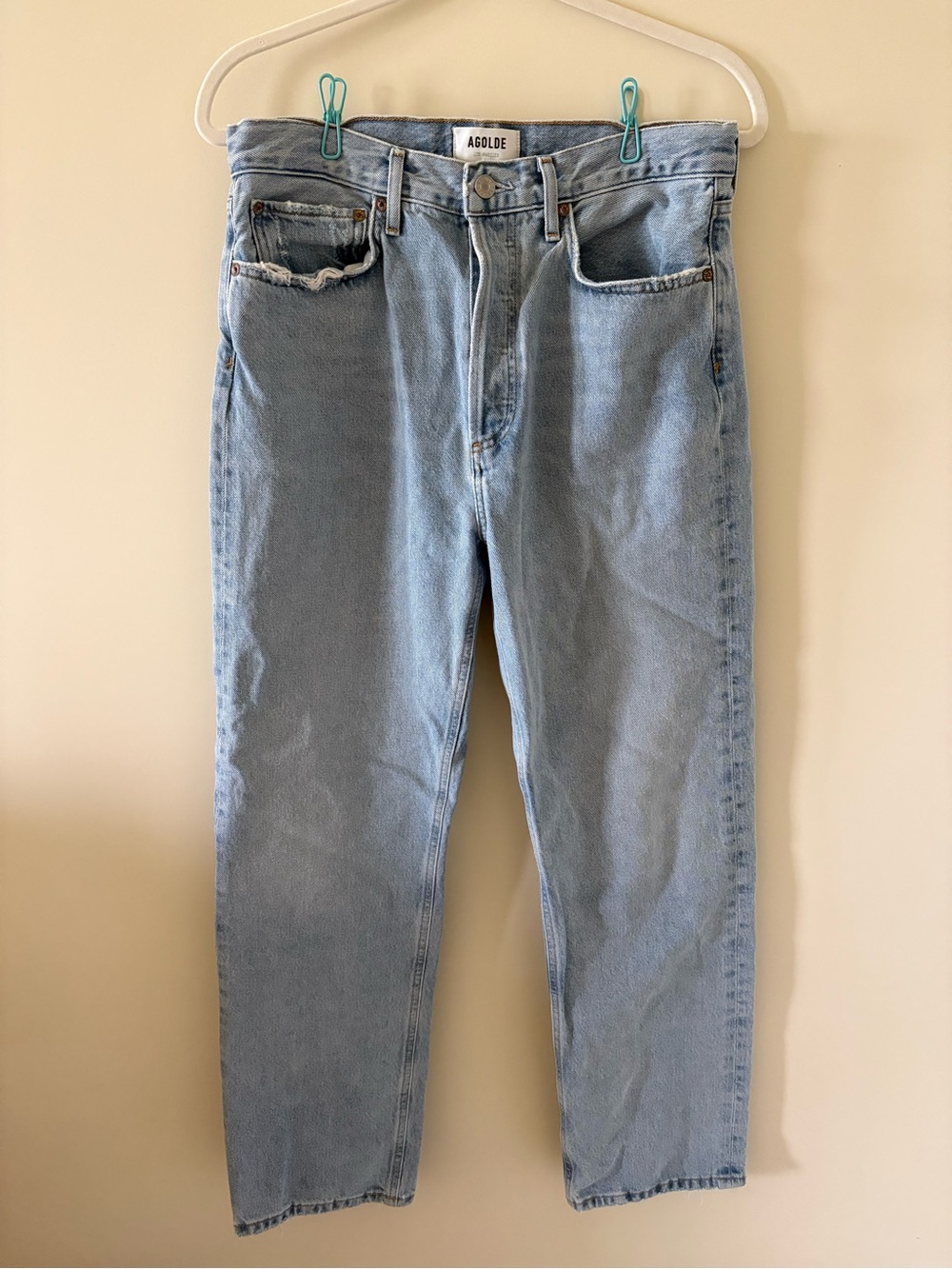 AGOLDE Light Blue Denim Jeans